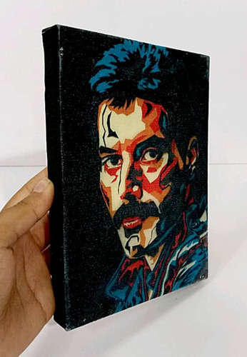 Cuadro En Lienzo Freddie Mercury (queen) 20x15 Cm