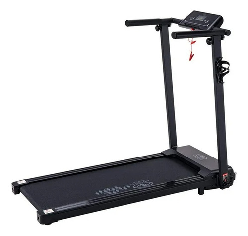 Caminadora Plegable Con Soporte De Botella De 2.0hp Negro