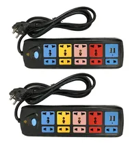 Comprar Enchufe Zapatilla Alargue 3 Usb 9 Enchufes On\u002Foff Promo X2