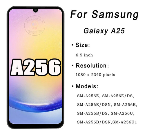 Pantalla Oled Con Marco Para Samsung Galaxy A25 5g A256b
