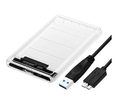 Carcasa Para Disco Duro Externo Usb 3.0, Transparente