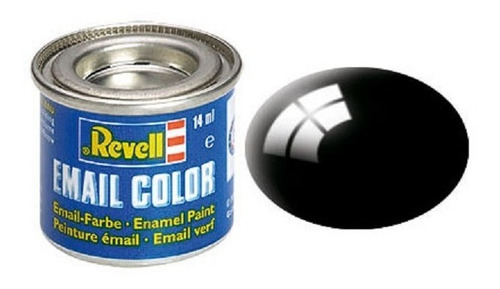 Pintura Revell Enamel Color 108 Negro Mate Autoslot