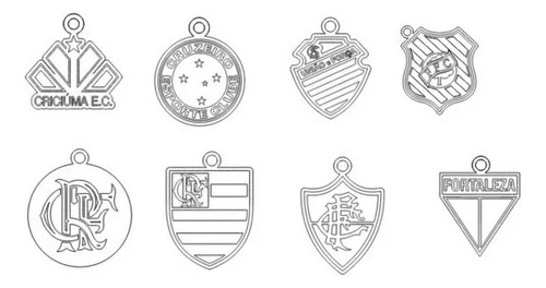 Pack Projeto Vetor Chaveiros Cnc Laser Futebol Decoração