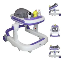 Comprar Andadera Y Caminadora Para Bebés 3 En 1 Musical Ibaby - Lila