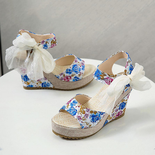 Zapatos Con Forma De Cuña En Forma De Boca De Pez Para Mujer