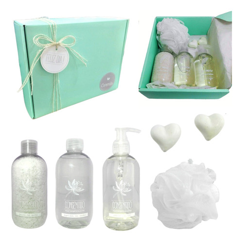 Set Kit Caja Regalo Mujer Box Zen Spa Jazmín Relax Aroma N25