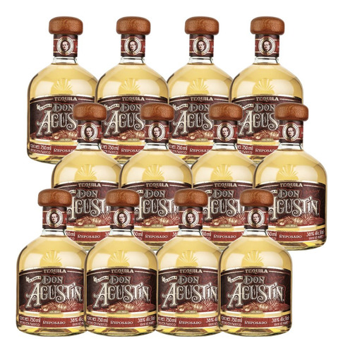 Pack De 12 Tequila La Cava De Don Agustin Reposado 750 Ml