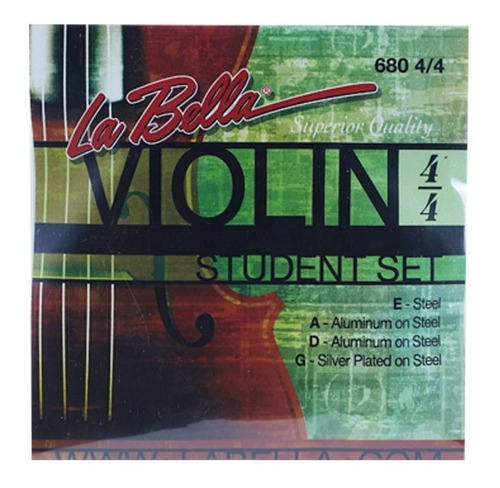 Encordado Profesional Violin La Bella 680 4/4