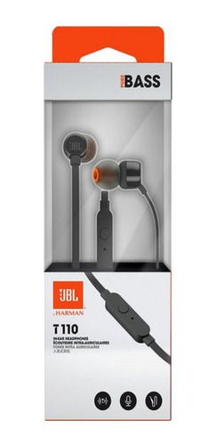 Imagen 3 de 5 de Auriculares Jbl T110 In-ear Pure Bass Microfono