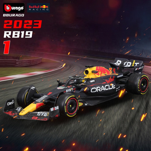 Bourago 2023 Redbull F1 Rb19 #1 Verstappen 1/43 Da Fórmula 1