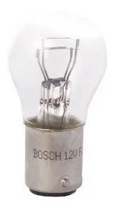 Imagen 3 de 7 de Par De Ampolletas Bosch P21/5w 12v Globo Grande Est.