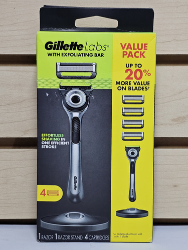 Pack 2 Rastrillos Gillette Labs Barra Exfoliante 4 Cartuchos
