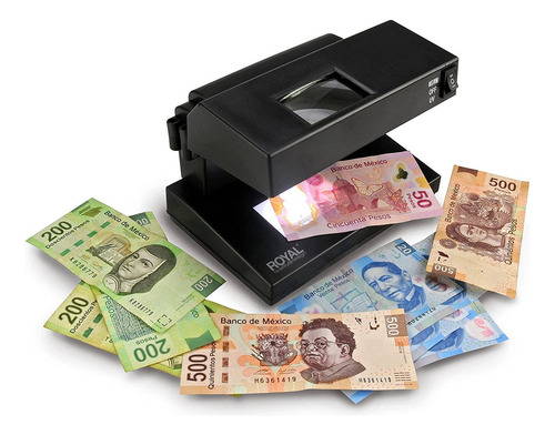 Detector Billetes Falso Royal Magnetica Luz Ultavioleta Lupa