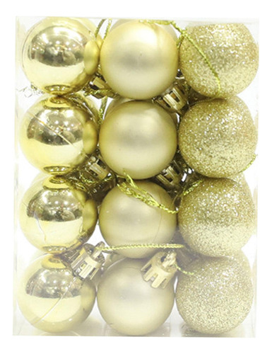 3 X 24x Adornos De Bolas Colgantes Para Árbol De Navidad,