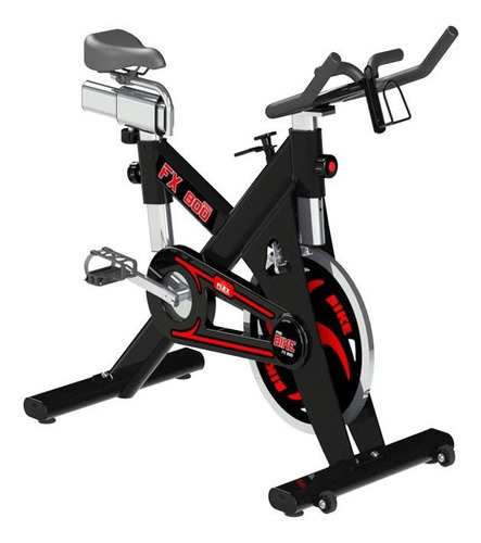 Bicicleta ergométrica Flex FX-800 para spinning cor preto