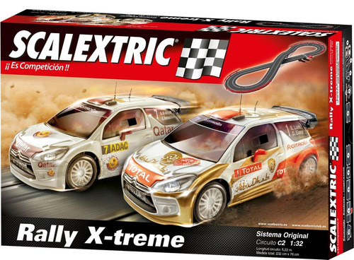 Autopista Scalextric C2 Rally X-treme1:32 5.0m