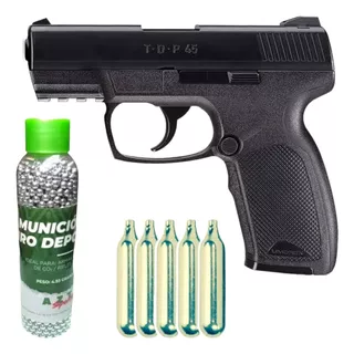 Pistola Umarex Tdp45 C11 + 5 Tanques Co2 + 1500 Balines 4.5