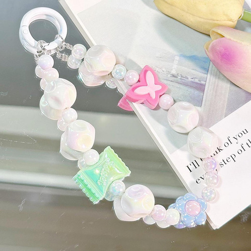 Pulsera Con Cuentas Llavero Con Cuentas De Colores De