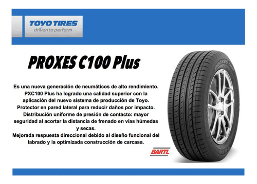 Cubierta 185/65/15 Toyo Proxes C100 X 4 Colocada Y Balancea