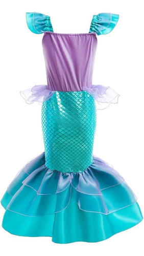 Vestido Elegante De Sirena De Princesa Margarita Para Niñas