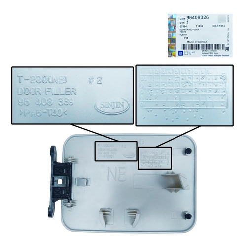 Tapa Gasolina Externa Aveo 2005 2006 2007 Clasico 4 Puertas