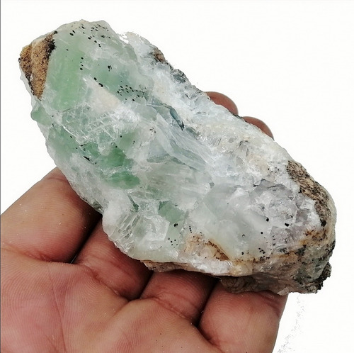 1 Pieza Natural Cuarzo Fluorita Verde En Bruto Áspero Matriz