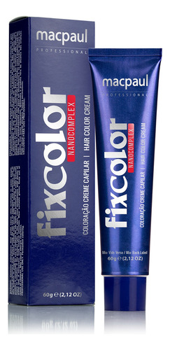 Macpaul Professional Coloração Fix Color Tom 7.1 Louro Medio Acinz