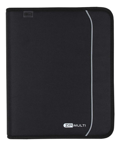 Fichário Universitário Com Zíper Zip Multi 48 Folhas