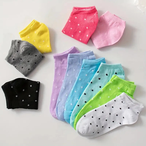 Cómodos Calcetines Tobilleros Para Mujer De 10 Pares