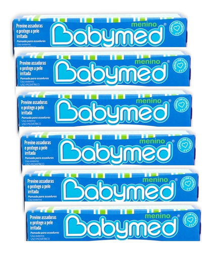 Kit Pomadas Babymed 6unidades Menino