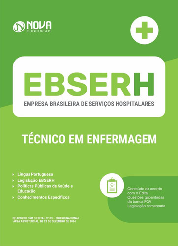 Apostila Ebserh 2025 - Técnico Em Enfermagem