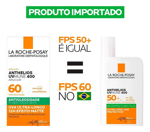Protetor Solar La Roche-posay Anthelios Uv Mune 400 Oil