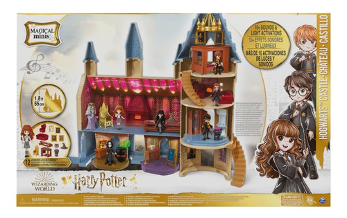 Castillo Hogwarts 12 Accesorios Luz Sonido + Muñeca Hermione