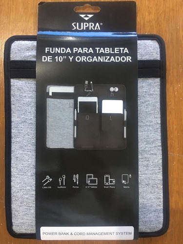 Funda Para Tableta iPad De 10'' Y Organizador