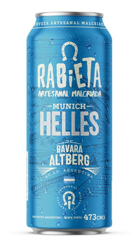 Cerveza Rabieta Helles 473cc X1