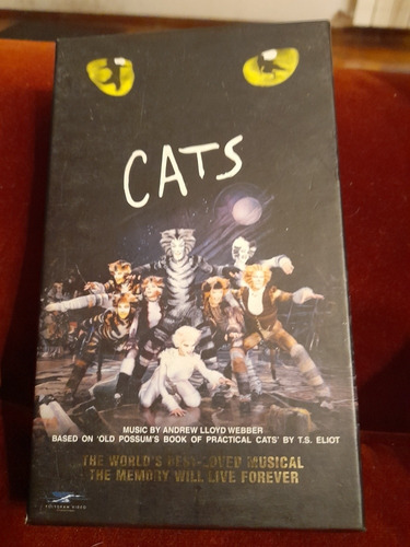 Video Cassette Opera Musical Cats. Origen Estados Unidos. Po (Usado)