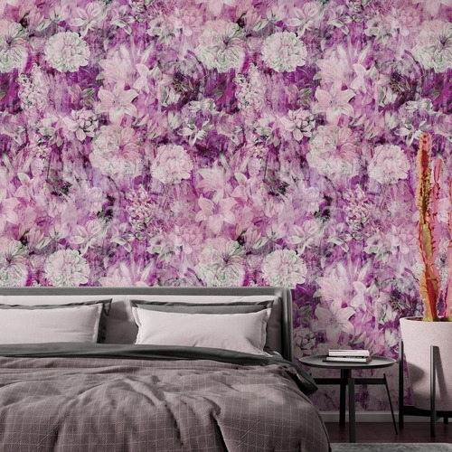 Vinil Adhesivo Fotomural Tapiz Patrones Flores Bohemias Boho