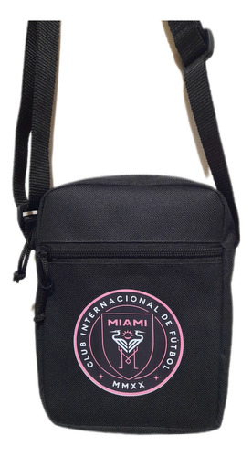 Morral Bolso Inter Miami Equipo Messi Calidad Premium Negro