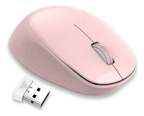 Mouse Leadsail Inalambrico 2,4g/rosado