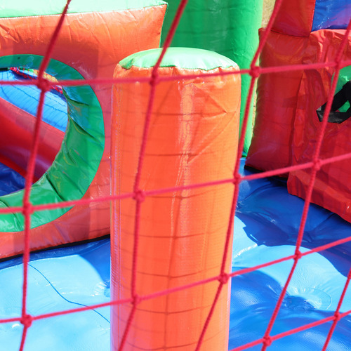 Castelinho Inflável 3x1 Tobogã, Pula Pula E Piscina C/ Motor