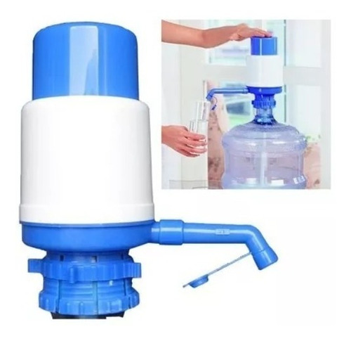 Dispensador De Agua Para Bidón De 10 A 20 Lt, Bomba Manual Color Blanco