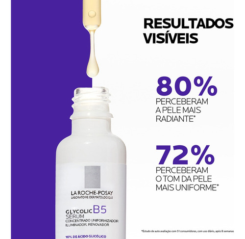 Sérum Concentrado Glycolic B5 30ml La Roche-posay Todo Tipo De Pele Noite