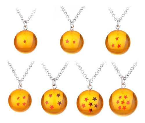 Collar Dragon Ball Z Esfera Estrellas Naruto Goku Anime Veg