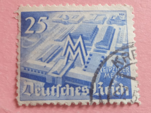 Alemania Reich Estampilla 1938 Yvert 666 Leipziger Messe