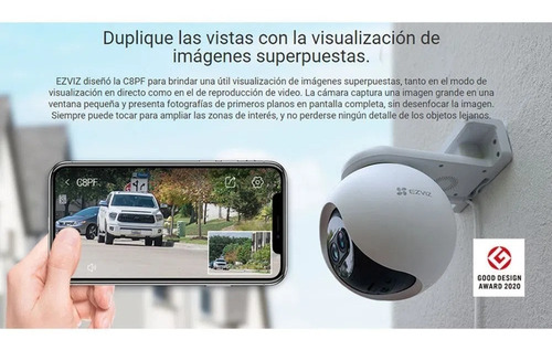 Imagen 4 de 10 de Camara Wifi Ezviz 1080p Exterior Motorizada C8pf + Memo 64gb