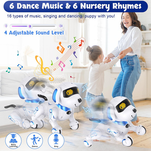 Robot Perro Interactivo Con Control Remoto Y 17 Funciones