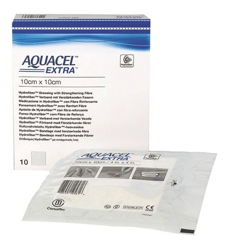 Curativo Aquacel Convatec Extra Estéril 10cm X 10cm 1 Und. 