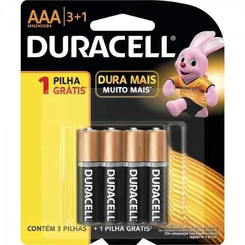 Comprar Batería Duracell Alcalina AAA - 4 Unidades