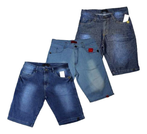 Kit 5 Bermuda Jeans Masculinas Da Moda Promoção Atacado