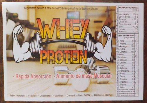 Imagen 4 de 4 de Suplemento Whey1kg (lea 1ero)(x4kg;envio Gratis A Todo Rou)